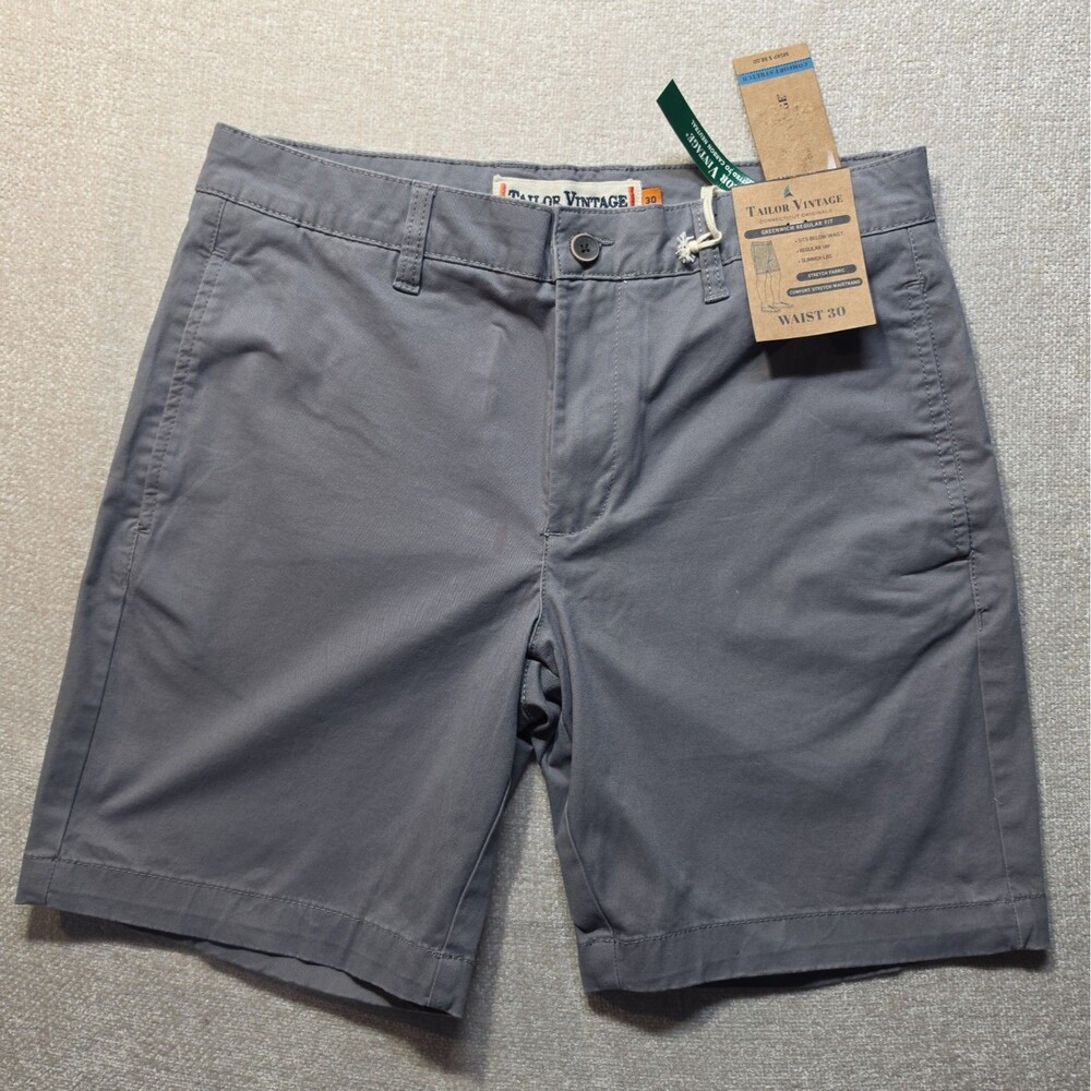 Taylor Vintage Connecticut Men’s 30 Khaki Shorts Regular Fit Stretch